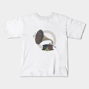 Vintage Gramophone Kids T-Shirt